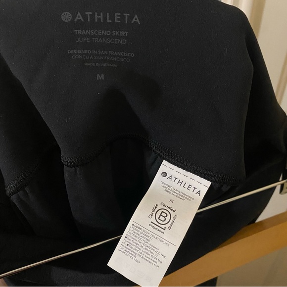 Athleta Women’s Medium Jupe Transcend High Waist Black Midi Skirt - Picture 8 of 9